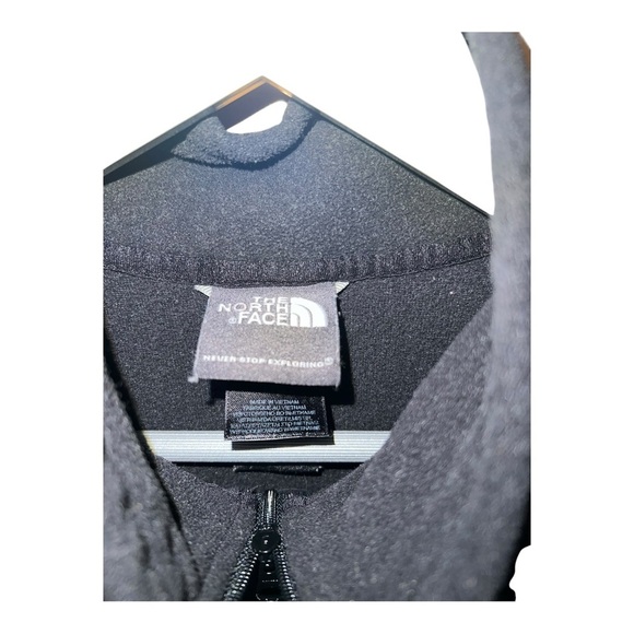 🟠The North Face Black Fleece Quarter-Zip Pullover – Size Large - Picture 3 of 4